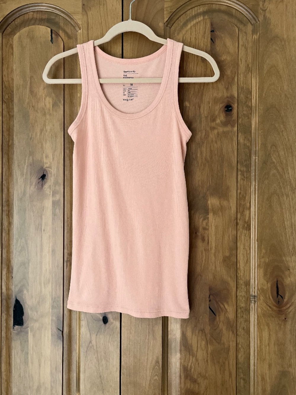 Gap Maternity Medium the essential tank Stretchy ribbed tank peach shadow